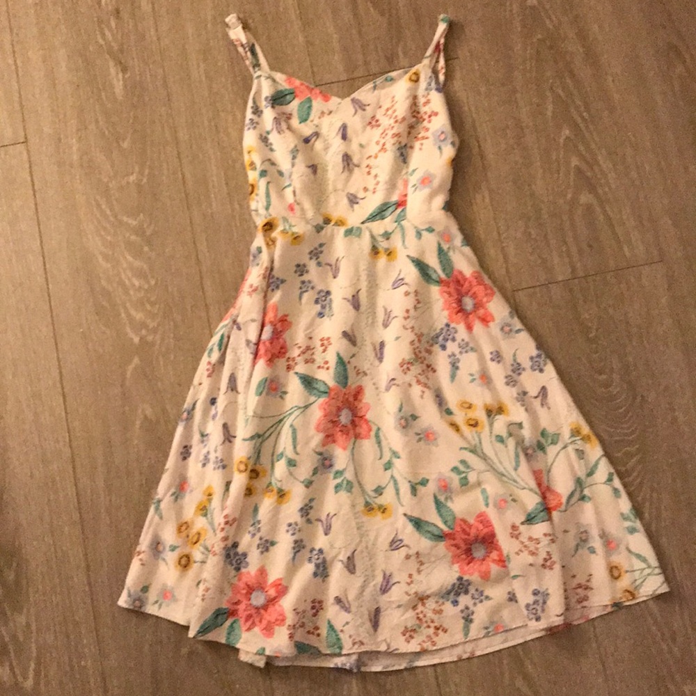 Floral Old Navy Sweetheart Neckline Dress